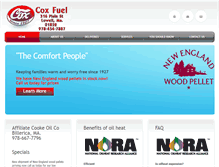 Tablet Screenshot of coxfuel.com